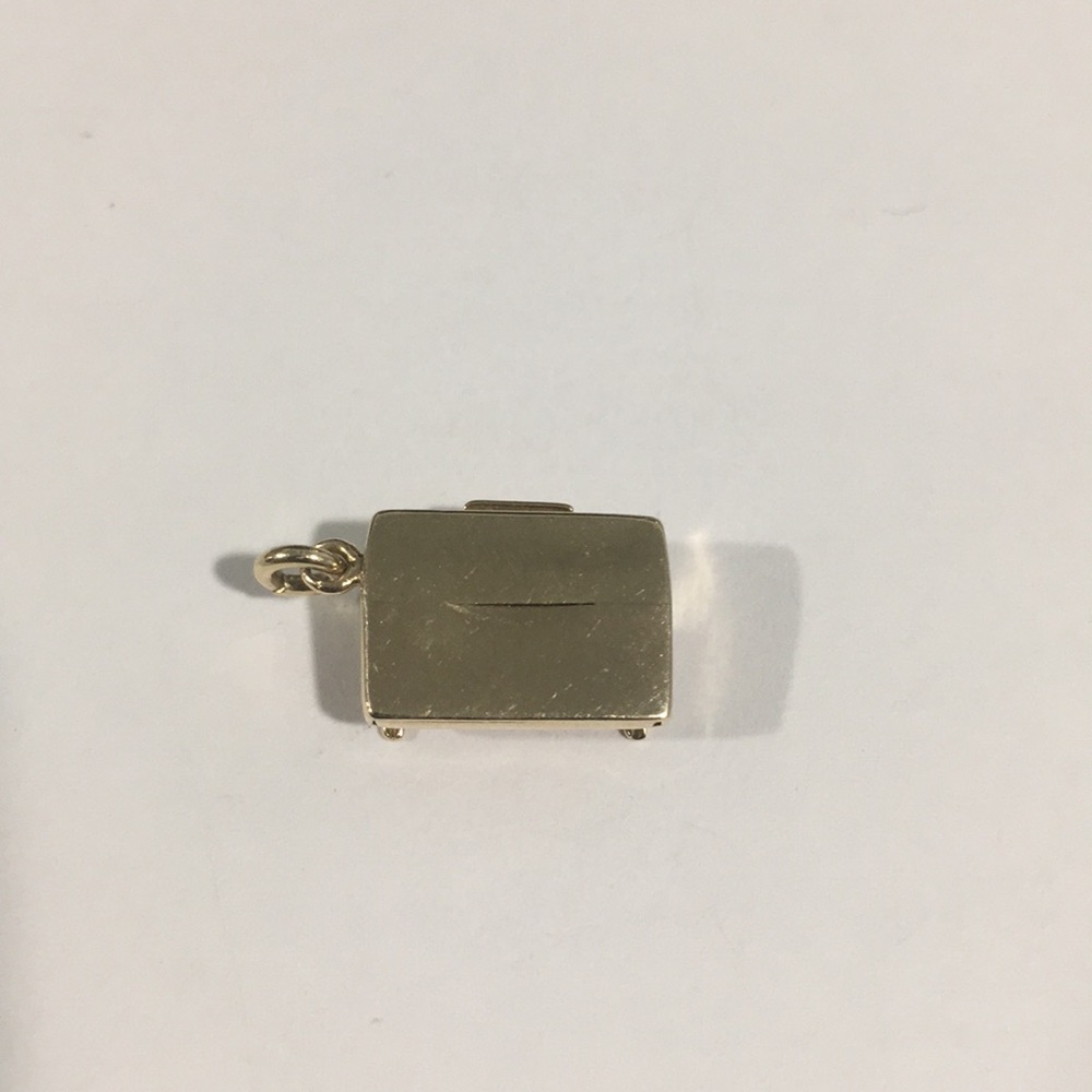 14k Yellow Gold Vintage Piano Charm - Picture 5 of 6